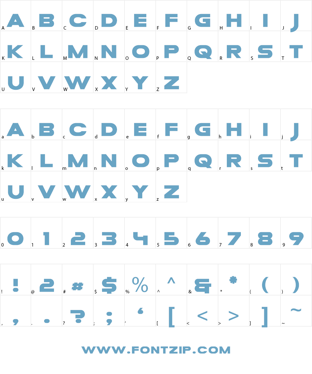 Mesa Grande Font Character